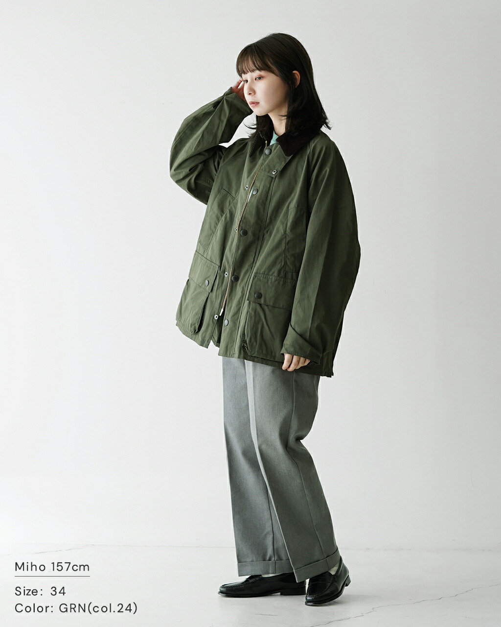 楽天市場】バブアー Barbour オーバーサイズ ピーチスキン ビデイル