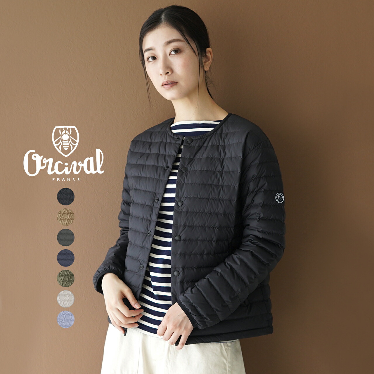 楽天市場】オーシバル オーチバル ORCIVALインナーダウン クルーネック