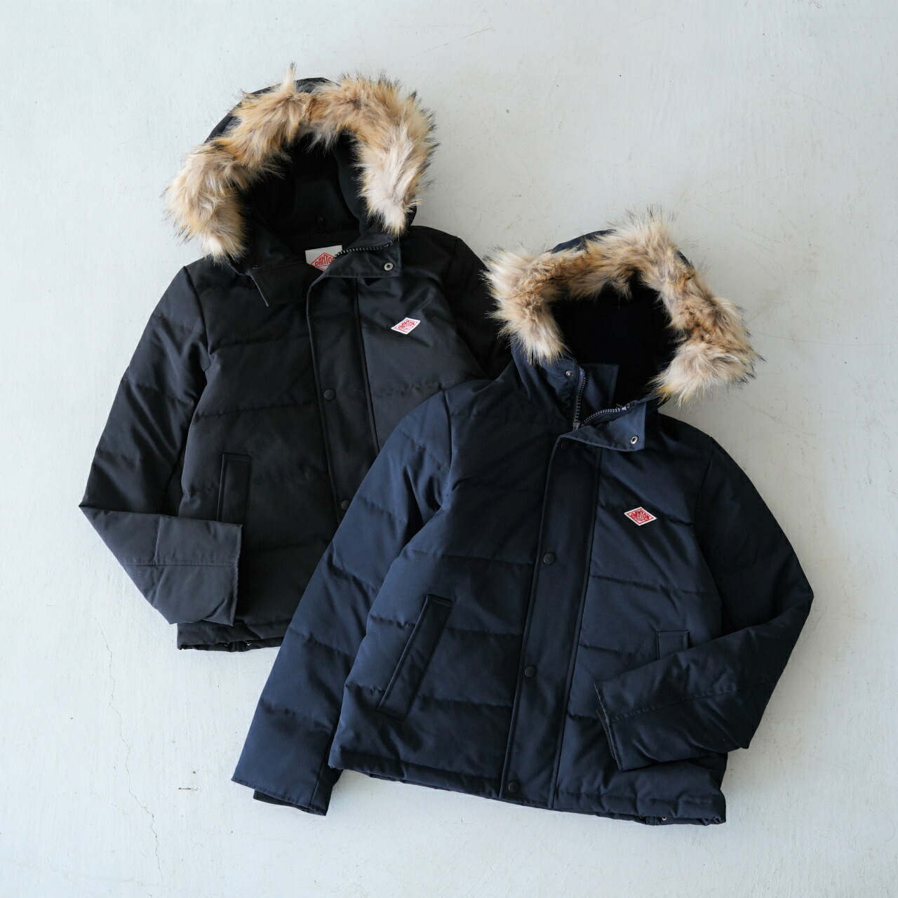 楽天市場】ダントン DANTON ショート丈 ダウンジャケット フェイク