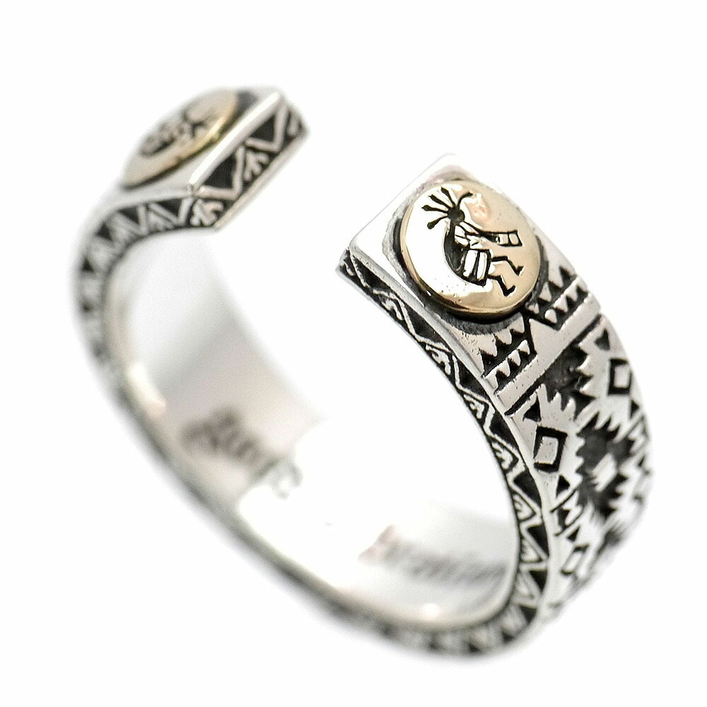 楽天市場】シルバー925 ホピ族 ココペリ リング メンズ z6