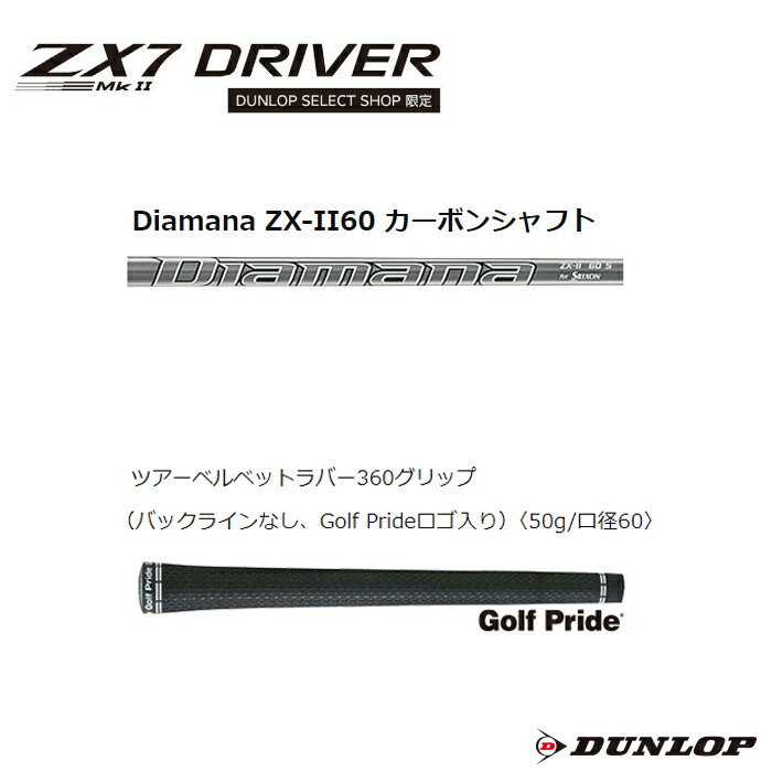 楽天市場】スリクソン ZX7 MkII ドライバー Diamana ZXII 60