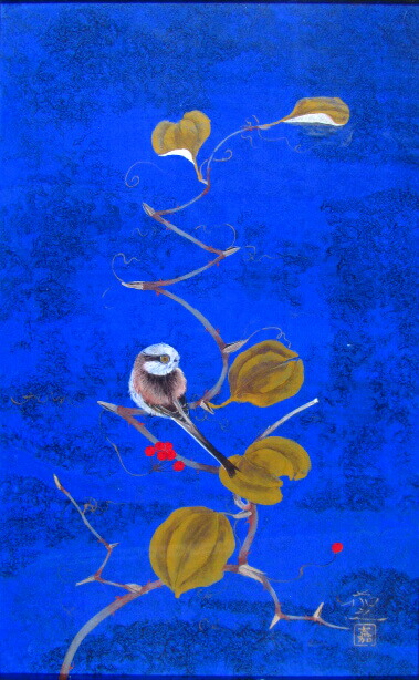 楽天市場】中野嘉之 秋小禽 日本画10M : ギャラリーダッドアート