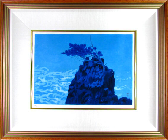 楽天市場】東山魁夷 木版画 潮音 1980年 生前作 東山魁夷本人監修