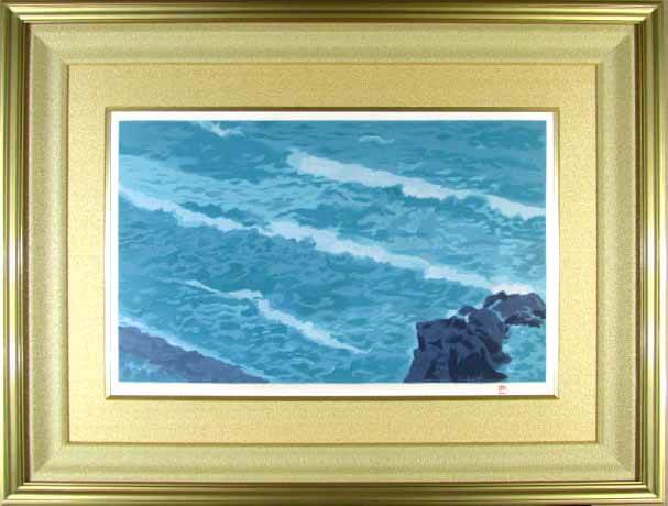 楽天市場】東山魁夷 潮声 海山十題 リトグラフ 1977年 生前作 東山