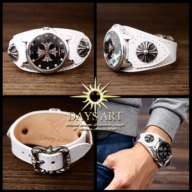 undercover MARATHON スタッズレザーバングル時計 ※ジャンク