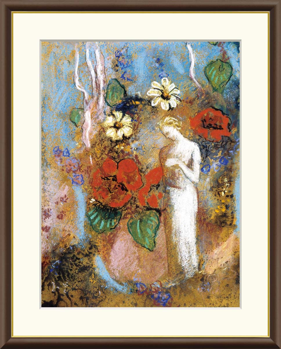 楽天市場】アート額絵 オディロン・ルドン パンドラ J1-160 F8 F6 F4