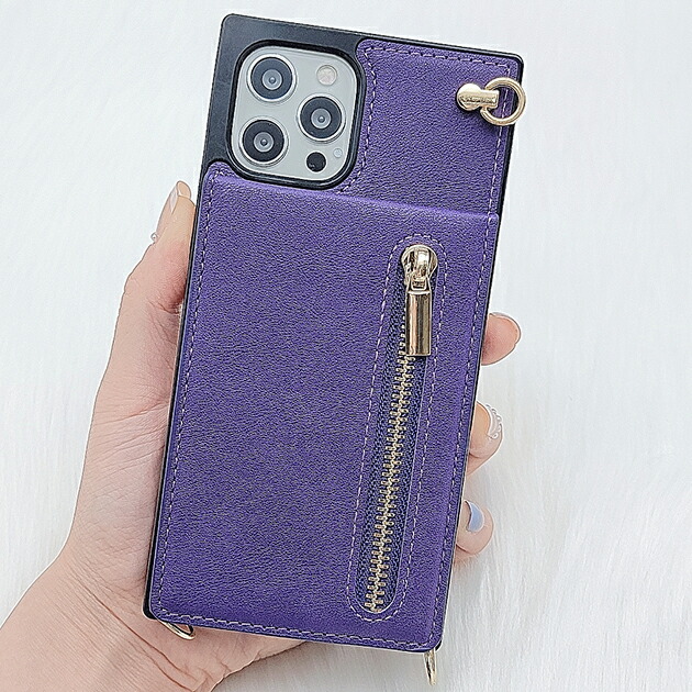 楽天市場】ショルダーストラップ付 多機能 iPhoneケース スマホケース