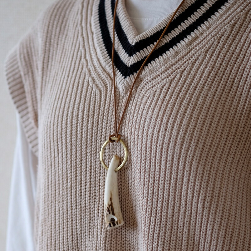 楽天市場】deer whistles鹿の角の笛ペンダント当店別注尖型ラージ