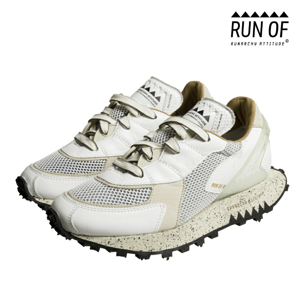 楽天市場】RUN OF ランオブ スニーカー POLARIS RUN229P ホワイト