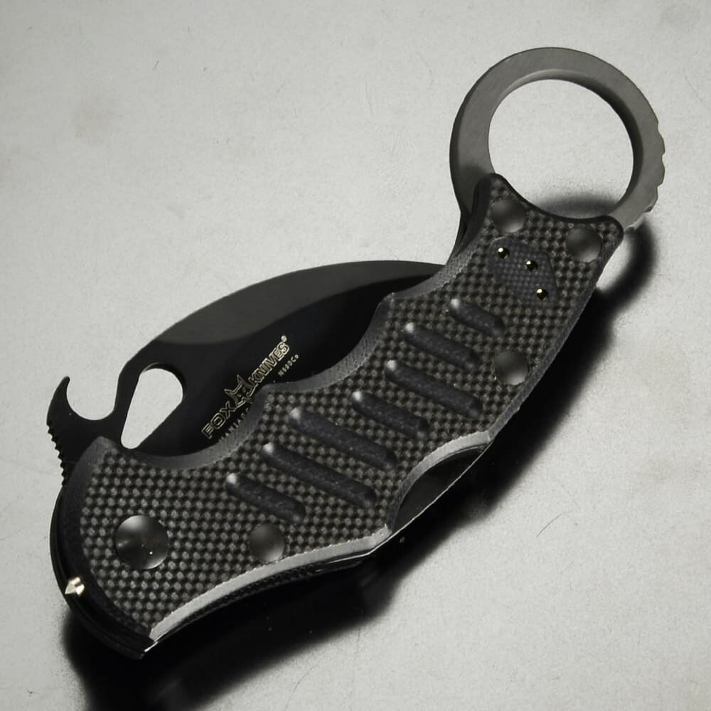 楽天市場】FOX カランビット 半波刃 G10ハンドル 折りたたみ式