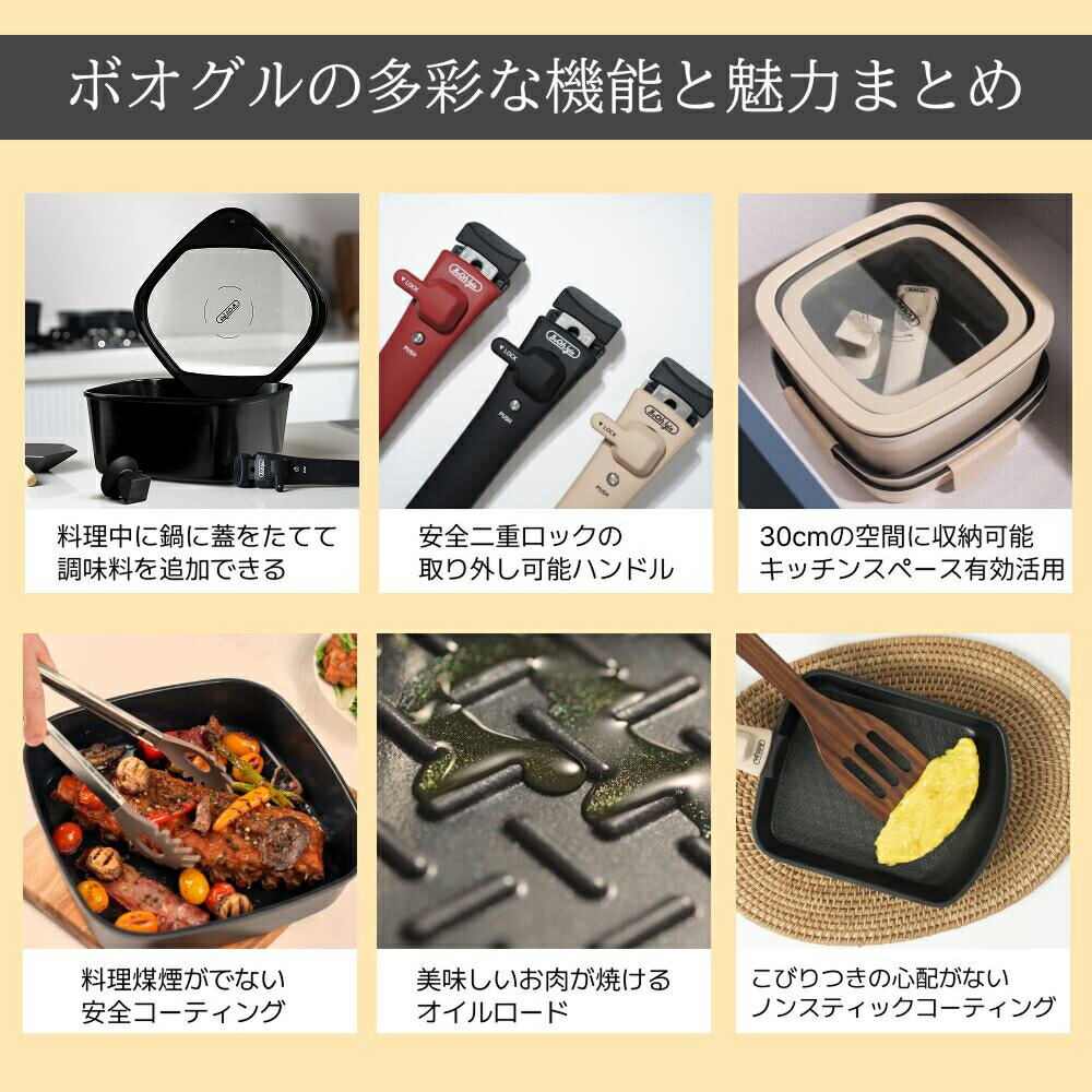 楽天市場】＼クーポン配布中／ボオグル 7点セット22cmシリーズ IH&ガス