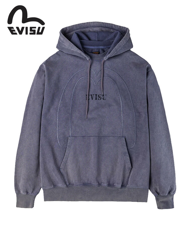 楽天市場】EVISU エヴィス エビス メンズ パーカー HEAVY WASHED AFTER