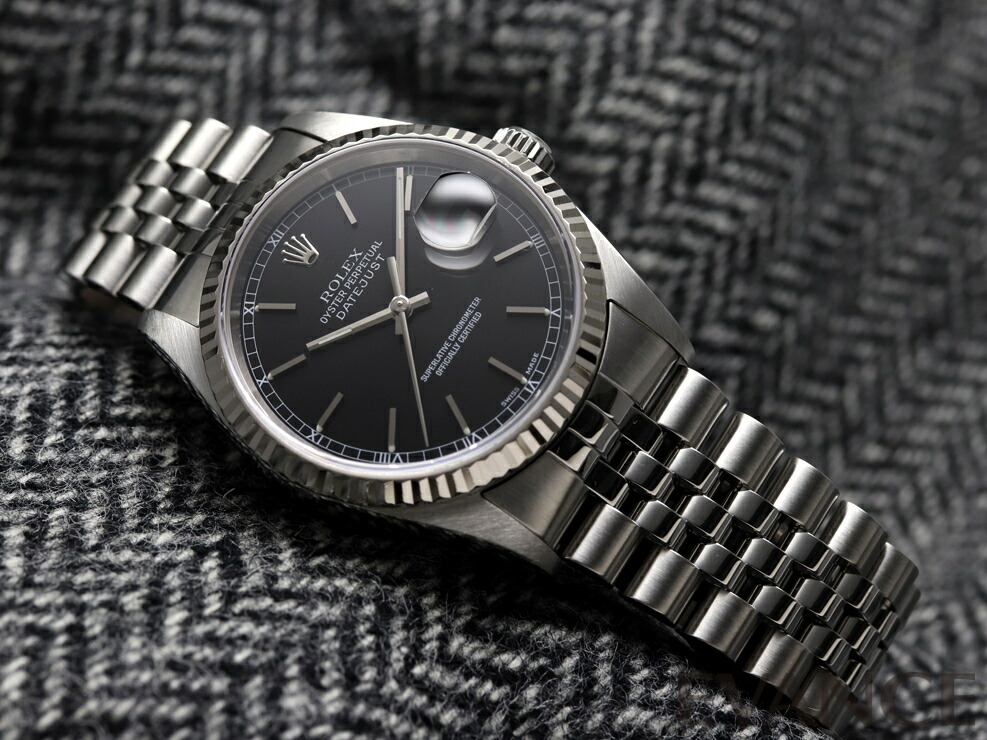 楽天市場】【中古】 ロレックス デイトジャスト 16234 ブラック P番