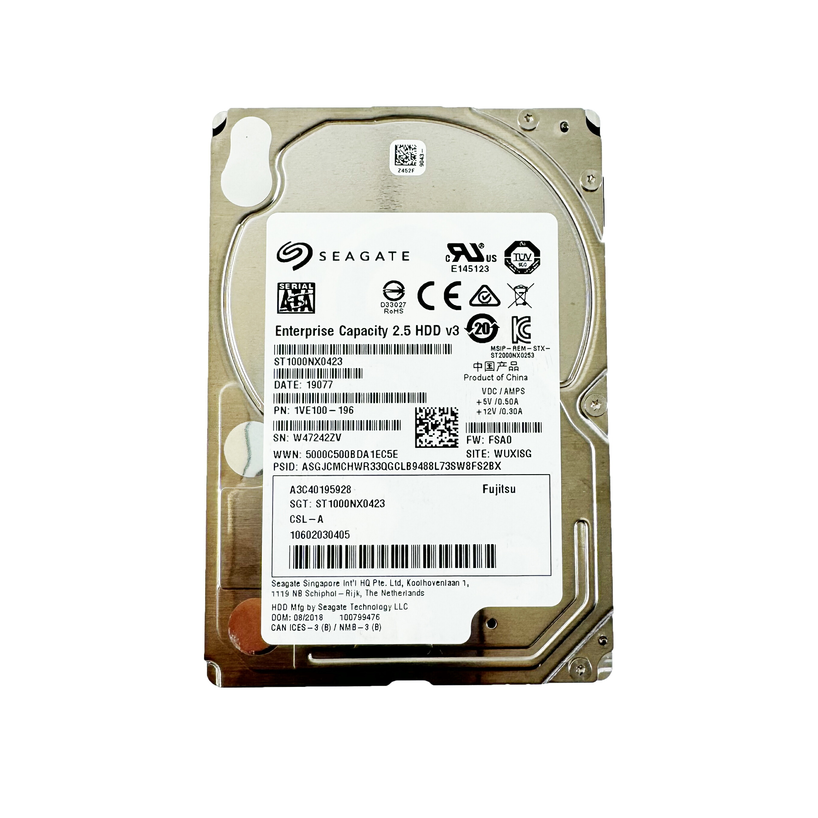 内蔵型HDD 1000GB 2.5インチ メーカー混在 HDD 5台(B1802 内蔵型HDD