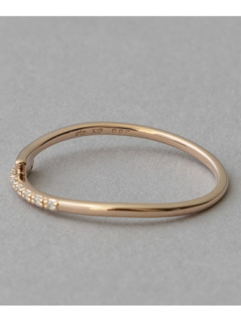 楽天市場】[レイヤード] K10YG ダイヤモンド リング ete エテ