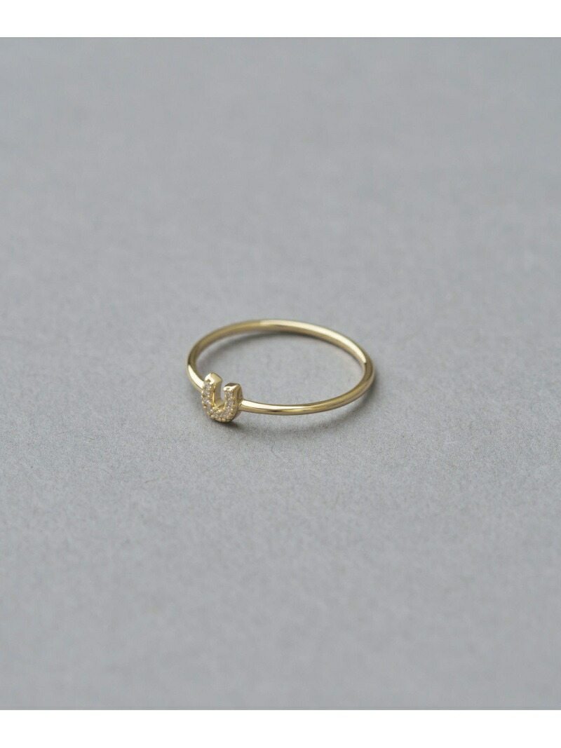 楽天市場】K10YG ダイヤモンド ホースシュー リング ete エテ