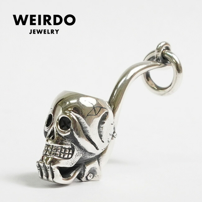 楽天市場】WEIRDO JEWERLY ウィアード ジュエリー SKULL PIPO シルバー