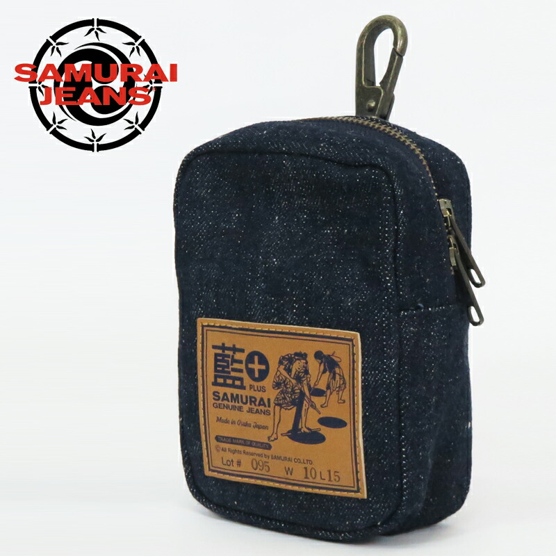 楽天市場】サムライジーンズ SAMURAI JEANS ミニ デニムポーチ 18oz藍