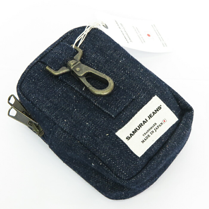 楽天市場】サムライジーンズ SAMURAI JEANS ミニ デニムポーチ 18oz藍