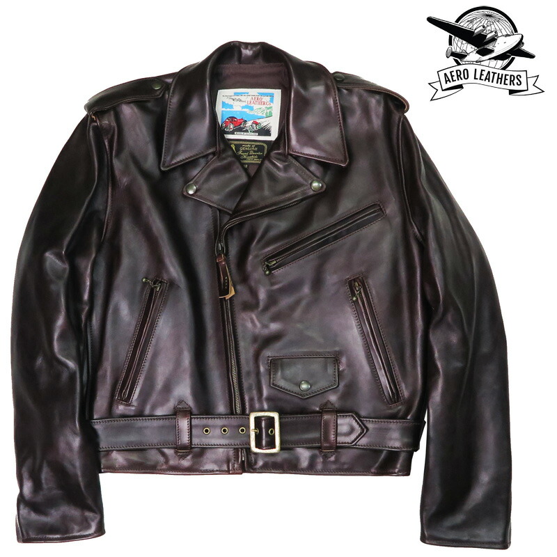 楽天市場】エアロレザー AERO LEATHER ライダースジャケット Motor