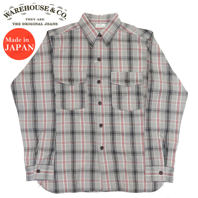 楽天市場】ウェアハウス WAREHOUSE フランネル シャツ 長袖 チン