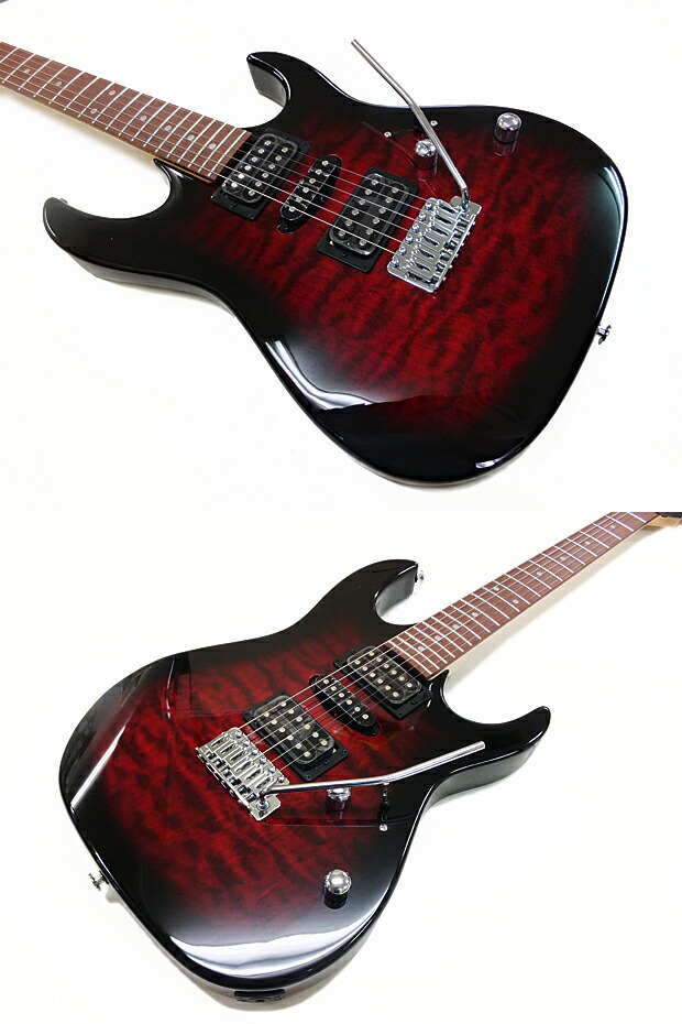 楽天市場】Gio Ibanez アイバニーズ GRX70QA TRB エレキギター 初心者