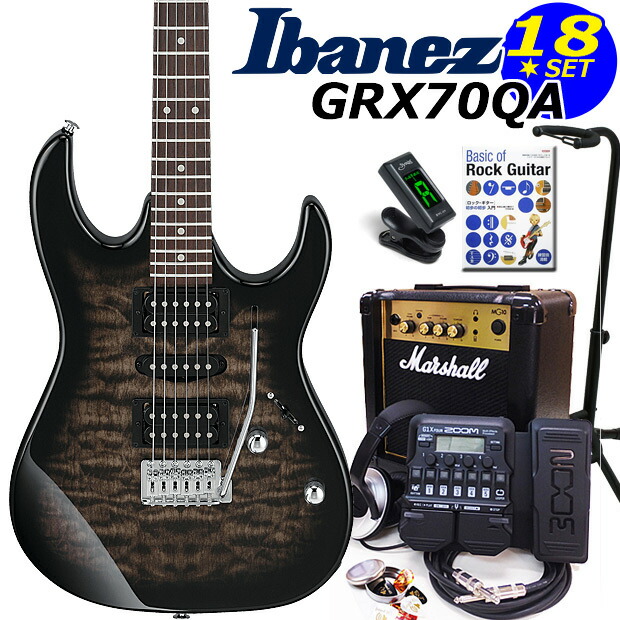 楽天市場】Gio Ibanez アイバニーズ GRX70QA TKS エレキギター初心者