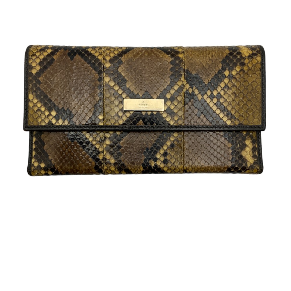 楽天市場】【中古】GUCCI（グッチ）257303 パイソン 長財布 蛇 へび 蛇