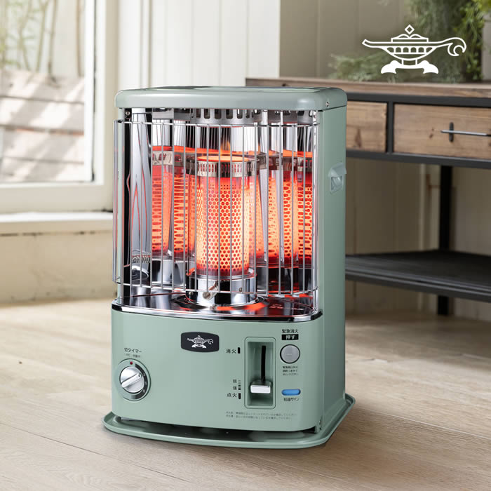 楽天市場】Aladdin アラジン タイマー付き石油ストーブ グリーン CAP