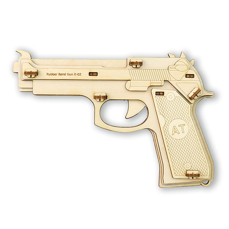 楽天市場】木製9連式輪ゴム銃 1個入 / 輪ゴムピストル ゴム鉄砲 ゴム