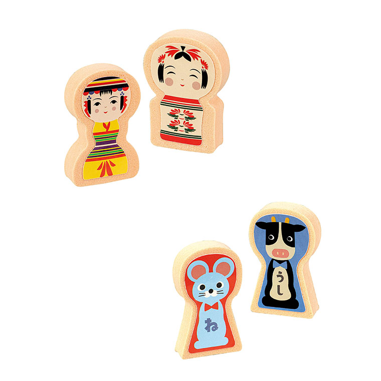 楽天市場】干支こけしゲームセット 1個入 / すごろく ドミノ 動物 知育