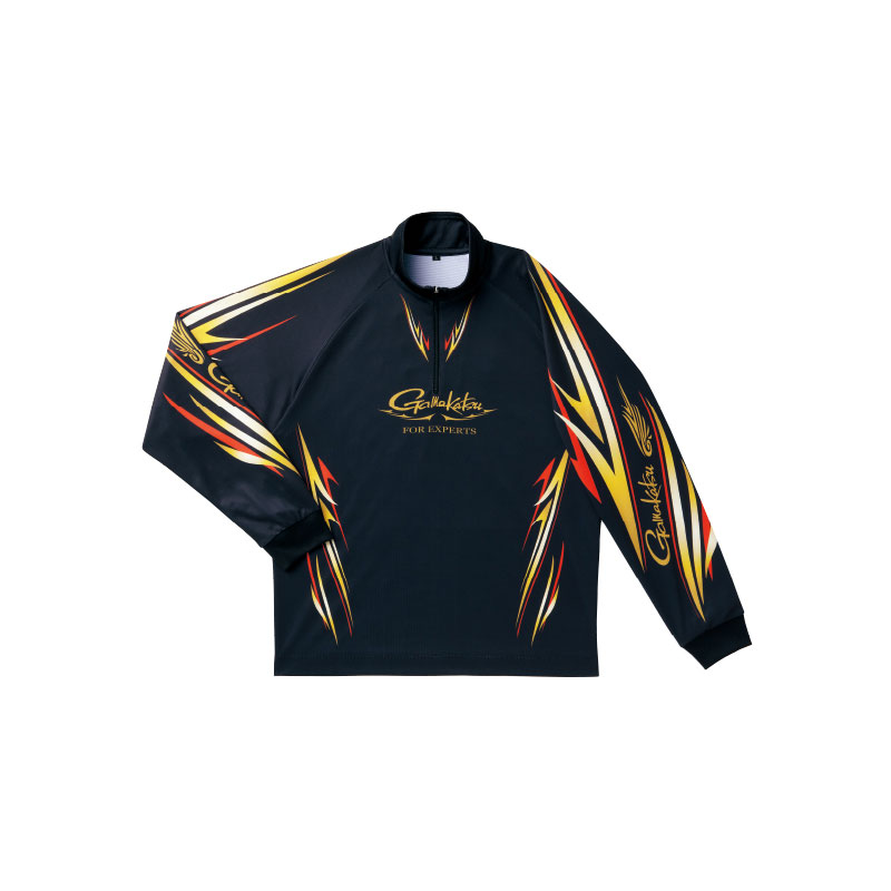 楽天市場】がまかつ 2WAYプリントジップシャツ ホワイト M 【釣具 釣り