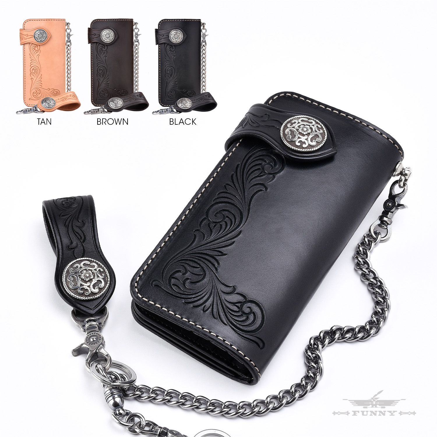 楽天市場】【FUNNY公式ストア】 FUNNY ファニー ライダースウォレット