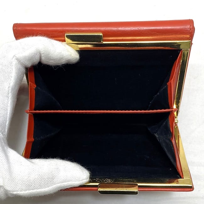 楽天市場】【送料無料】 イヴ サンローラン がま口 二つ折り 財布