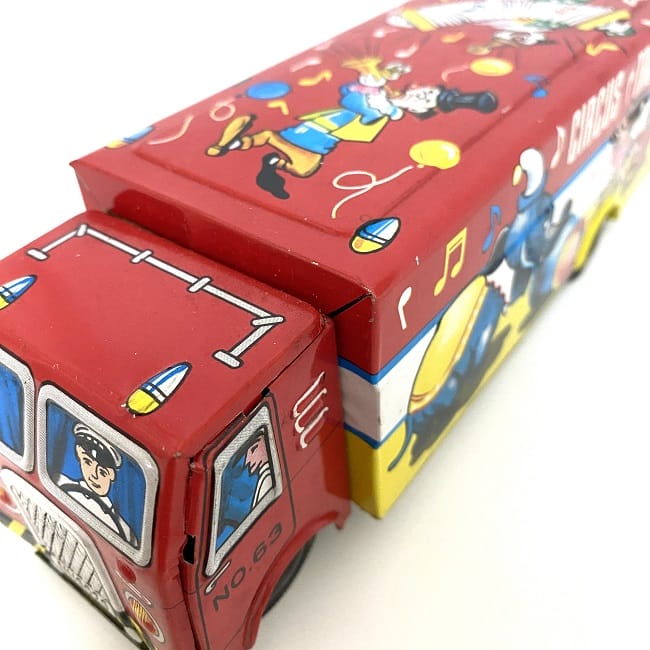 楽天市場】【送料無料】 サーカス トラック おもちゃ 日本製 ブリキ