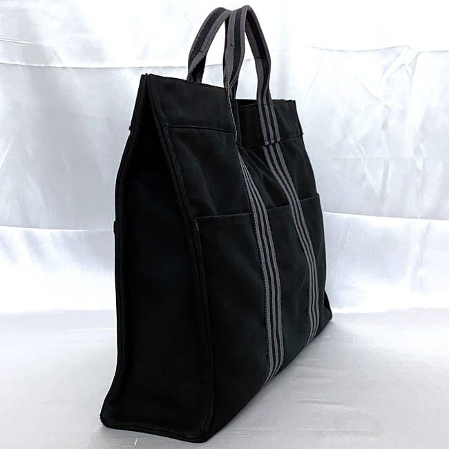 楽天市場】エルメス トートバッグ フールトゥ MM ブラック グレー 美