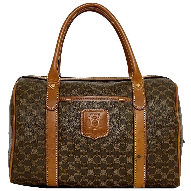 楽天市場】セリーヌ ミニ ボストンバッグ ブラウン シグネチャー M08