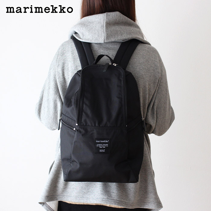 楽天市場】マリメッコ メトロ リュック バックパック / ブラック
