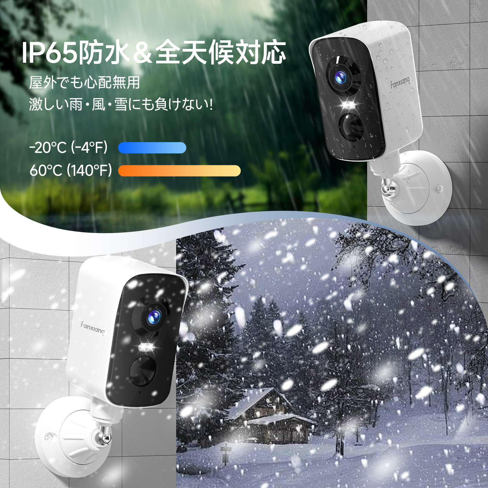 楽天市場】防犯カメラ ワイヤレス マグネット式 穴あけ不要 屋外 屋内