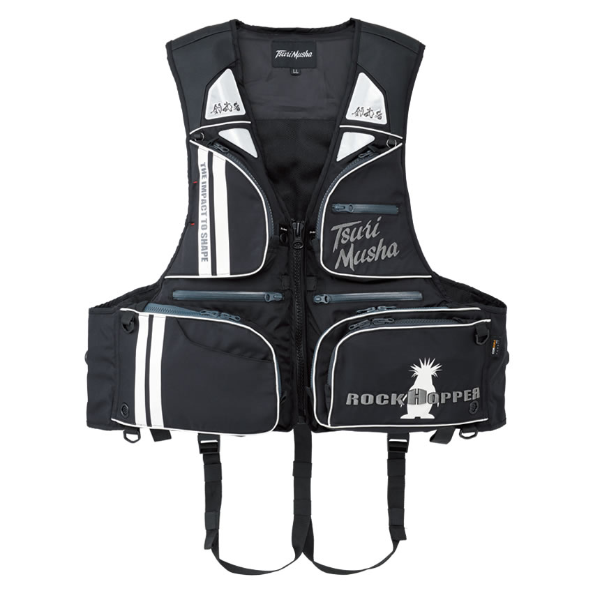 トオル、釣武者ライフジャケット、ウキポーチ、ピンオンリール、ヒップ