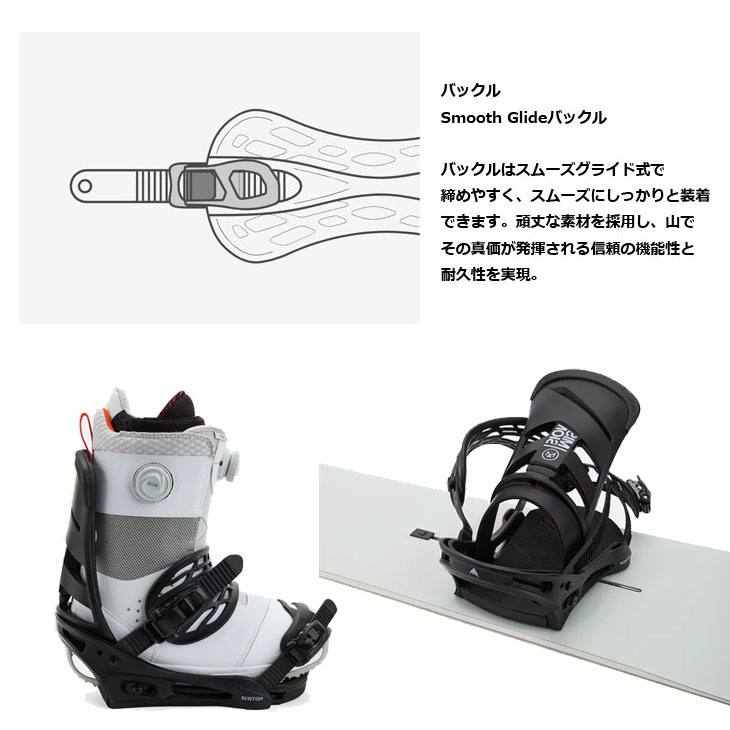 楽天市場】24-25 BURTON バートン スノーボード ビンディングMission