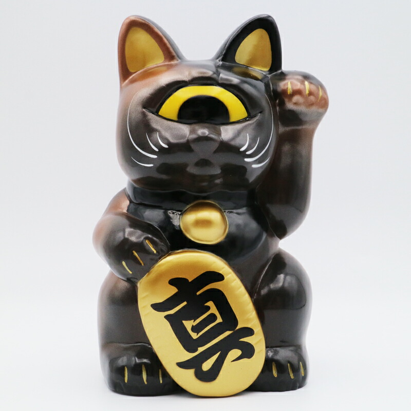 楽天市場】REAL HEAD(リアルヘッド) フォーチュンキャット 真小判 黒