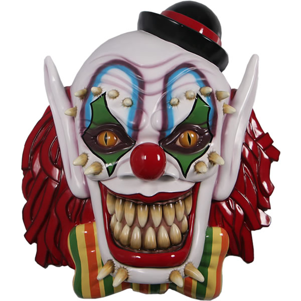楽天市場】FRPオブジェ 悪魔のピエロ置物 壁掛け ぴえろ サーカス