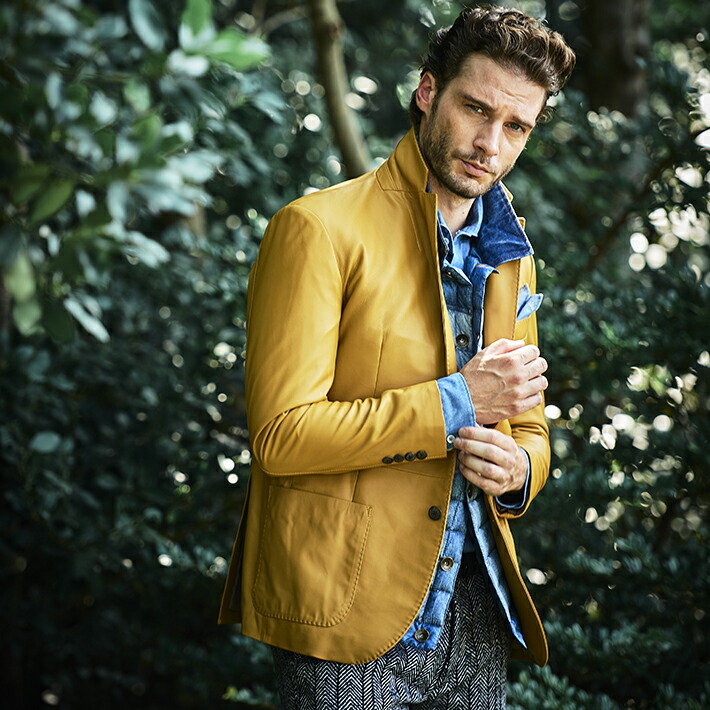 G-STAGE レザーシングルジャケット マスタード新品 G-STAGE レザー