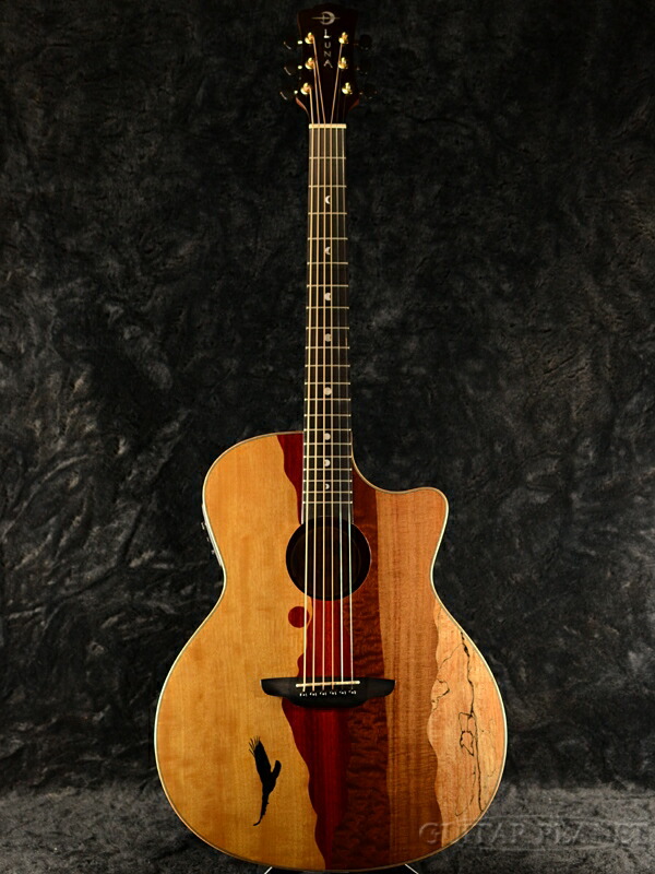 楽天市場】Luna Guitars Vista Eagle Tropical Wood A/E 新品[ルナ