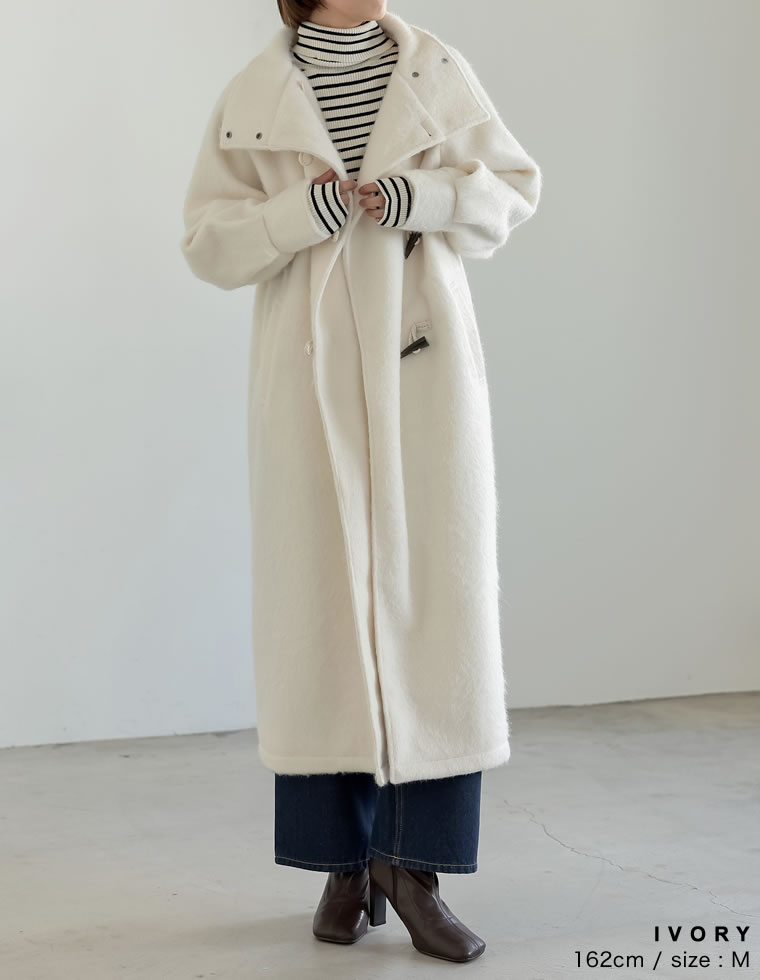 さ*や様 N.JAPAN FABRIC ダッフルコート Mサイズ オフホワイト さ*や様