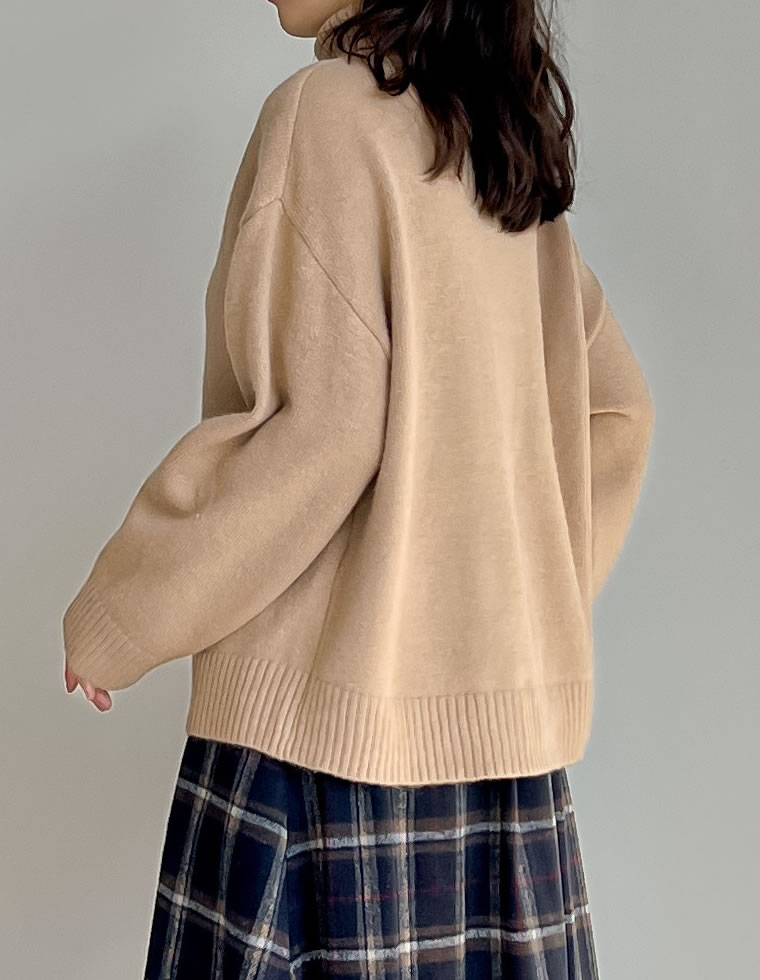 楽天市場】【SPECIAL FAIR】M/Lサイズ ハイネックアルパカタッチ起毛