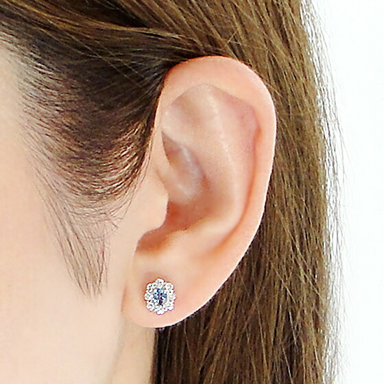 楽天市場】【限定2ペア】Pt900/K18YG アクアマリン & ダイヤモンド