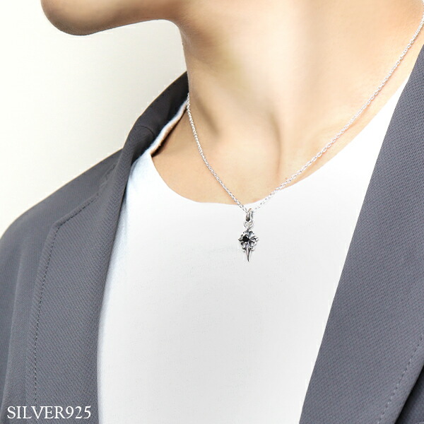 楽天市場】ジルコニア クロス シルバーペンダントトップ チェーンなし