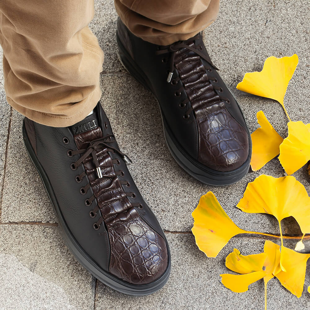 楽天市場】【 ZILLI／ジリー 】ハイカットレザースニーカー チェルボ